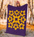 Hawaiian Premium Blanket Royal Pattern - Purple And Gold - A1 Style - Polynesian Pride