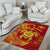 Hawaii Polynesian Area Rug - Vintage Polynesian Turtle (Red) - Polynesian Pride