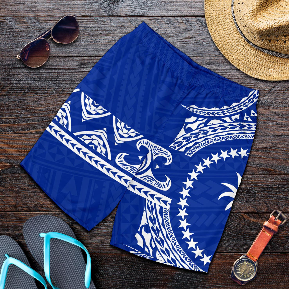 Chuuk Polynesian All Over Print Men's Short - Polynesian Pride