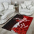 Kosrae Polynesian Custom Personalised Area Rug - Coat Of Arm With Hibiscus - Polynesian Pride