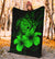 Hawaii Hibiscus Premium Blanket - Turtle Map - Green - Polynesian Pride