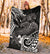 Hawaii Polynesian Premium Blanket - Kanaka Maoli White Shark Polynesian Tattoo - Polynesian Pride