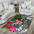 Fiji Area Rug - Turtle Plumeria Banana Leaf Crest - Polynesian Pride