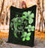 Hibiscus Plumeria Mix Polynesian Green Turtle Premium Blanket - Polynesian Pride