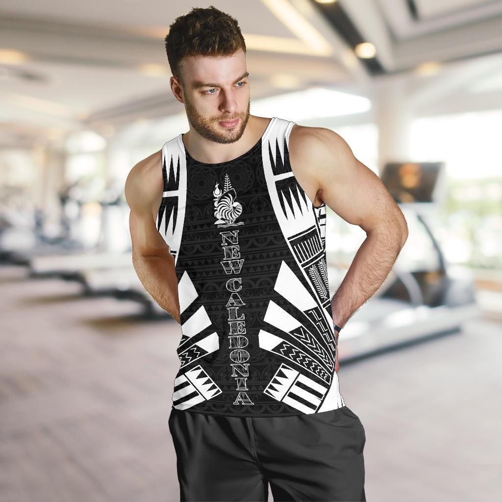 New Caledonia Men Tank Top - Polynesian Tattoo Black - Polynesian Pride