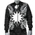 Nauru Polynesian Men's Bomber Jacket Map Black - Polynesian Pride