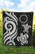 Cook Islands Premium Quilt - White Tentacle Turtle - Polynesian Pride