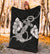 Anchor White Poly Tribal Premium Blanket - Polynesian Pride