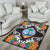 Guam Area Rug - Coat OfArmsWith Tropical Flowers - Polynesian Pride