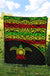 Polynesian Premium Quilt - Reggae Turtle Curve Version - Polynesian Pride