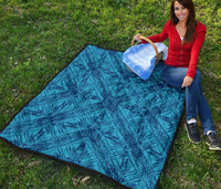 Polynesian Premium Quilt Blue - Polynesian Pride