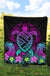 Hawaii Turtle Polynesian Turquoise Premium Quilt - Kuly Style - Polynesian Pride