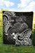 Fiji Premium Quilt - White Shark Polynesian Tattoo - Polynesian Pride