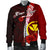 Hawaii Polynesian Custom Personalised Men's Bomber Jacket - Coat Of Arm With Hibiscus - Polynesian Pride