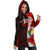 Nauru Polynesian Hoodie Dress - Coat Of Arm With Hibiscus - Polynesian Pride