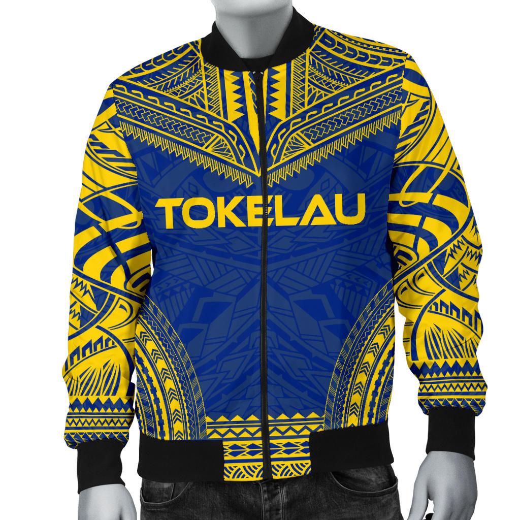 Tokelau Flag Polynesian Chief Men's Bomber Jacket - Polynesian Pride