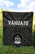 Vanuatu Premium Quilt - Vanuatu Seal With Polynesian Tattoo Style - Polynesian Pride