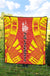 New Caledonia Premium Quilt - New Caledonia Coat Of Arms Polynesian Yellow Tattoo - Polynesian Pride