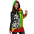 Federated States of Micronesia Women's Hoodie Dress Reggae - Turtle With Hook - Polynesian Pride