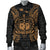 Samoa Polynesian Men's Bomber Jacket Map Gold - Polynesian Pride
