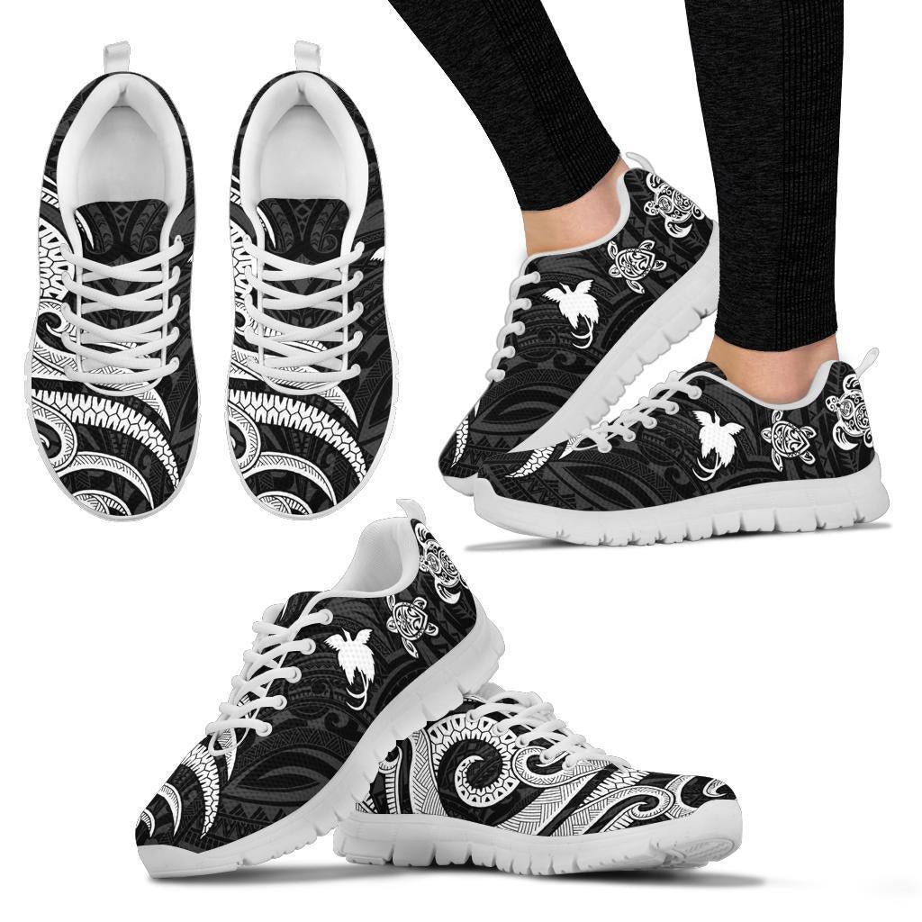 Papua New Guinea Sneakers - White Tentacle Turlte - Polynesian Pride