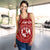 Tonga Personalised Womne's Racerback Tank - Tonga Seal With Polynesian Tattoo Style (Red) - Polynesian Pride