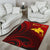 Papua New Guinea Custom Personalised Area Rug - Raggiana Bird of Paradise Polynesian Patterns - Polynesian Pride