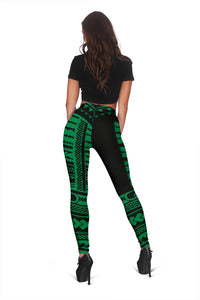 Hawaii Polynesian Leggings Green - Fashion - Polynesian Pride