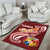 Tonga Area Rug - Tonga Coat Of Arms With Polynesian Patterns - Polynesian Pride