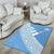 Fiji Tapa Rugby Area Rug version Style You Win - Blue - Polynesian Pride