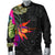 Polynesian Men's Bomber Jacket - Hibiscus Pattern - Polynesian Pride