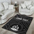 Vanuatu Personalised Area Rug - Vanuatu Seal With Polynesian Tattoo Style - Polynesian Pride