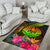 Tahiti Polynesian Area Rug - Hibiscus and Banana Leaves - Polynesian Pride