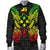 Kosrae Polynesian Men's Bomber Jacket Map Reggae - Polynesian Pride