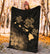 Hawaii Hibiscus Map Polynesian Ancient Gold Premium Blanket - Polynesian Pride