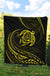 Hawaii Turtle Premium Quilt - Yellow - Frida Style - Polynesian Pride