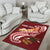 American Samoa Custom Personalised Area Rug - AS Seal Polynesian Patterns Plumeria - Polynesian Pride