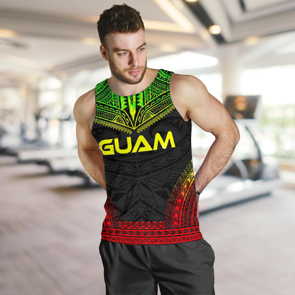 Guam Men's Tank Top - Polynesian Chief Reggae Version - Polynesian Pride
