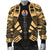 Tahiti Men Bomber Jackets - Polynesian Tattoo Gold - Polynesian Pride