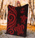 Guam Polynesian Premium Blanket - Red Tentacle Turtle - Polynesian Pride