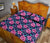 Hawaii Quilt Bed Set Tropical Flowers With Hummingbirds Palm Leaves AH - Polynesian Pride