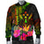 Kosrae Polynesian Personalised Men's Bomber Jacket - Hibiscus and Banana Leaves - Polynesian Pride