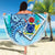 Cook Islands Beach Blanket - Turtle Under The Sea Style - Polynesian Pride