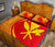 Hawaii Quilt Bed Set Kanaka Polynesian - Circle Style Red And Yellow - Polynesian Pride