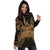 Fiji Polynesian Hoodie Dress Map Gold - Polynesian Pride