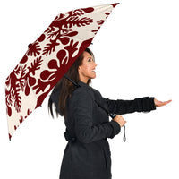 Hawaiian Quilt Tradition Red Umbrella - Polynesian Pride