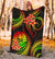 Tahiti Polynesian Premium Blanket - Reggae Plumeria - Polynesian Pride