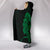 Anchor Green Poly Tribal Hooded Blanket - Polynesian Pride