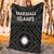 Marshall Premium Blanket - Marshall Seal With Polynesian Tattoo Style ( Black) - Polynesian Pride