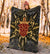 Hawaii Turtle Polynesian Tropical Gold Premium Blanket - Alone Style - AH - Polynesian Pride